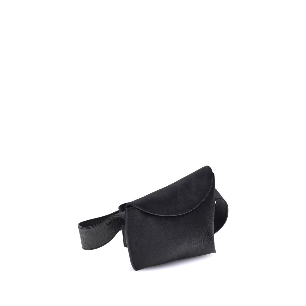 Alexander McQueen Schultertasche aus schwarzem Kalbsleder Bos Taurus